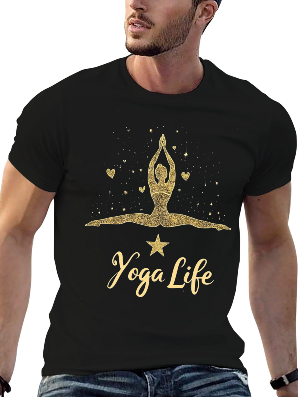 Yoga Life Graphic Tee - Black