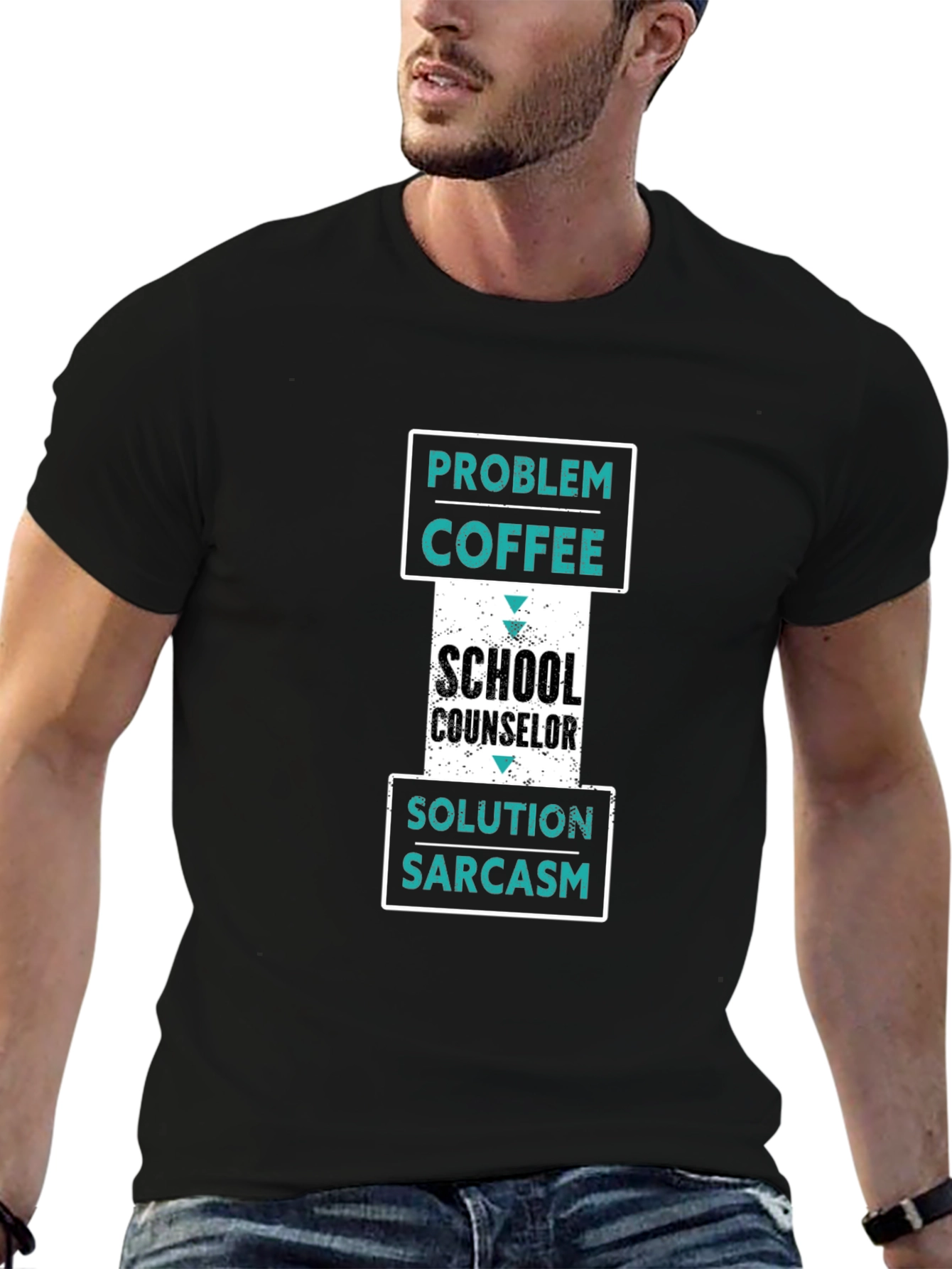School Counselor Coffee Sarcasm T-Shirt