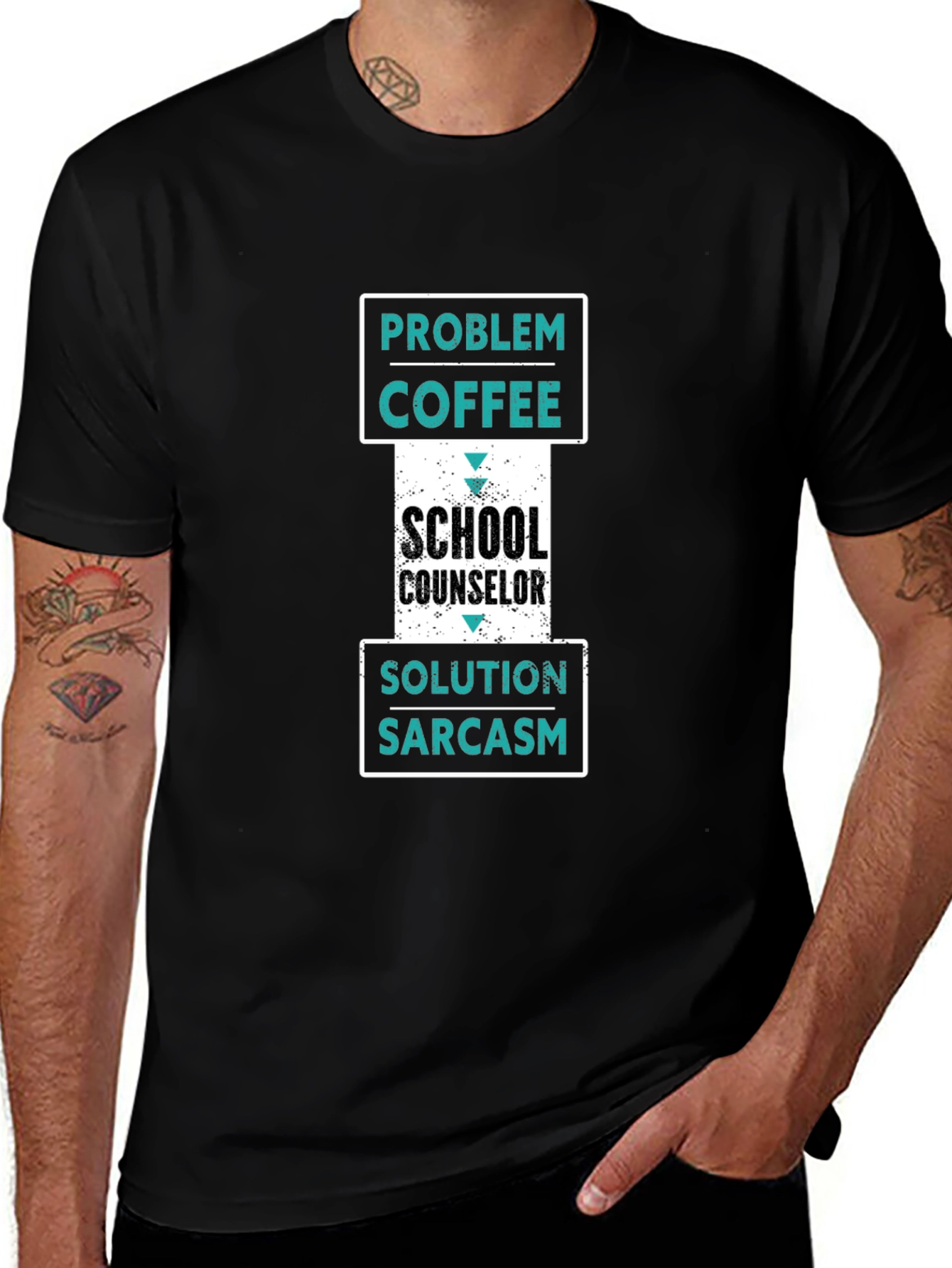 School Counselor Coffee Sarcasm T-Shirt