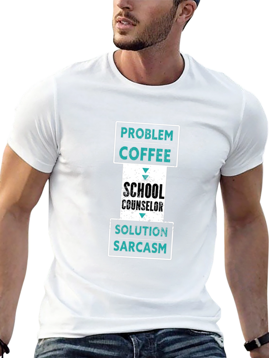 School Counselor Coffee Sarcasm T-Shirt