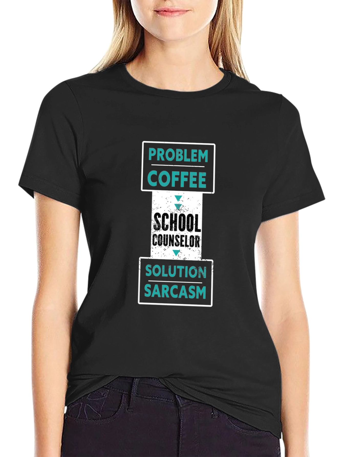 School Counselor Coffee Sarcasm T-Shirt