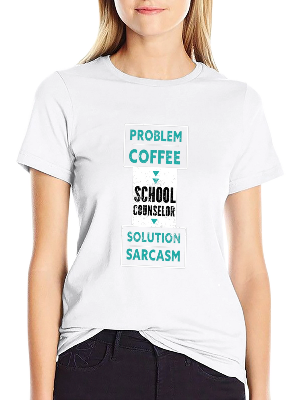 School Counselor Coffee Sarcasm T-Shirt