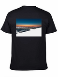 Sunset Beach Graphic Tee - Soft Cotton Blend