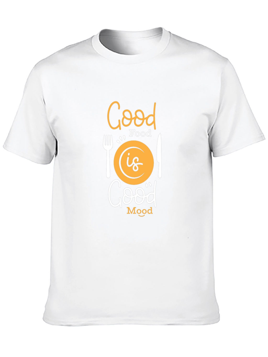 Good Food Good Mood Black Graphic Tee