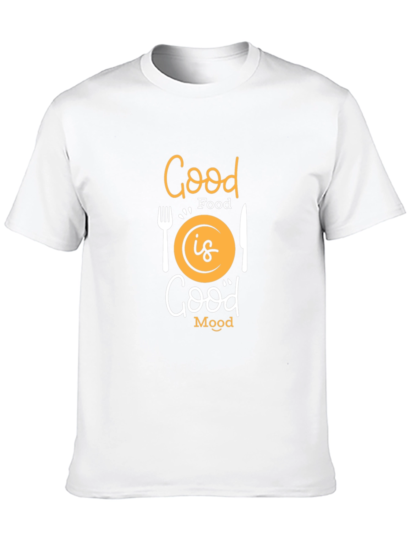 Good Food Good Mood Black Graphic Tee