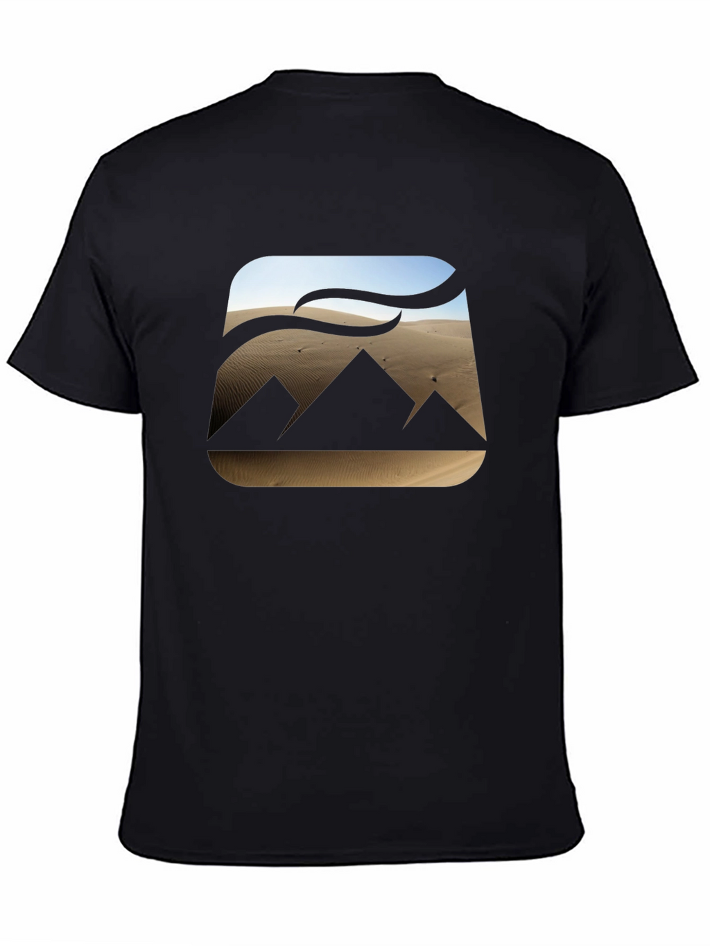 Desert Pyramid Graphic Tee - Mens Black T-Shirt