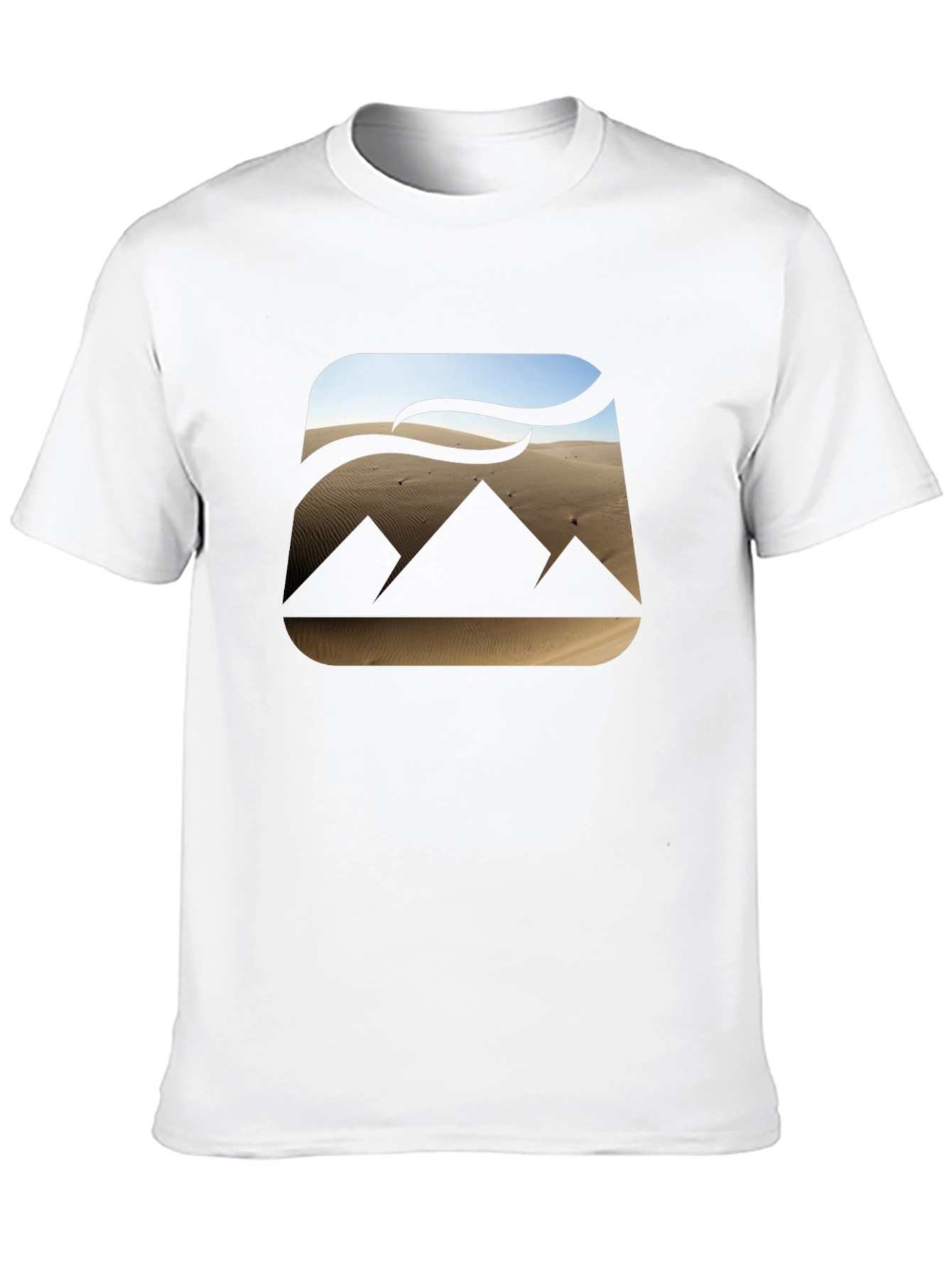 Desert Pyramid Graphic Tee - Mens Black T-Shirt