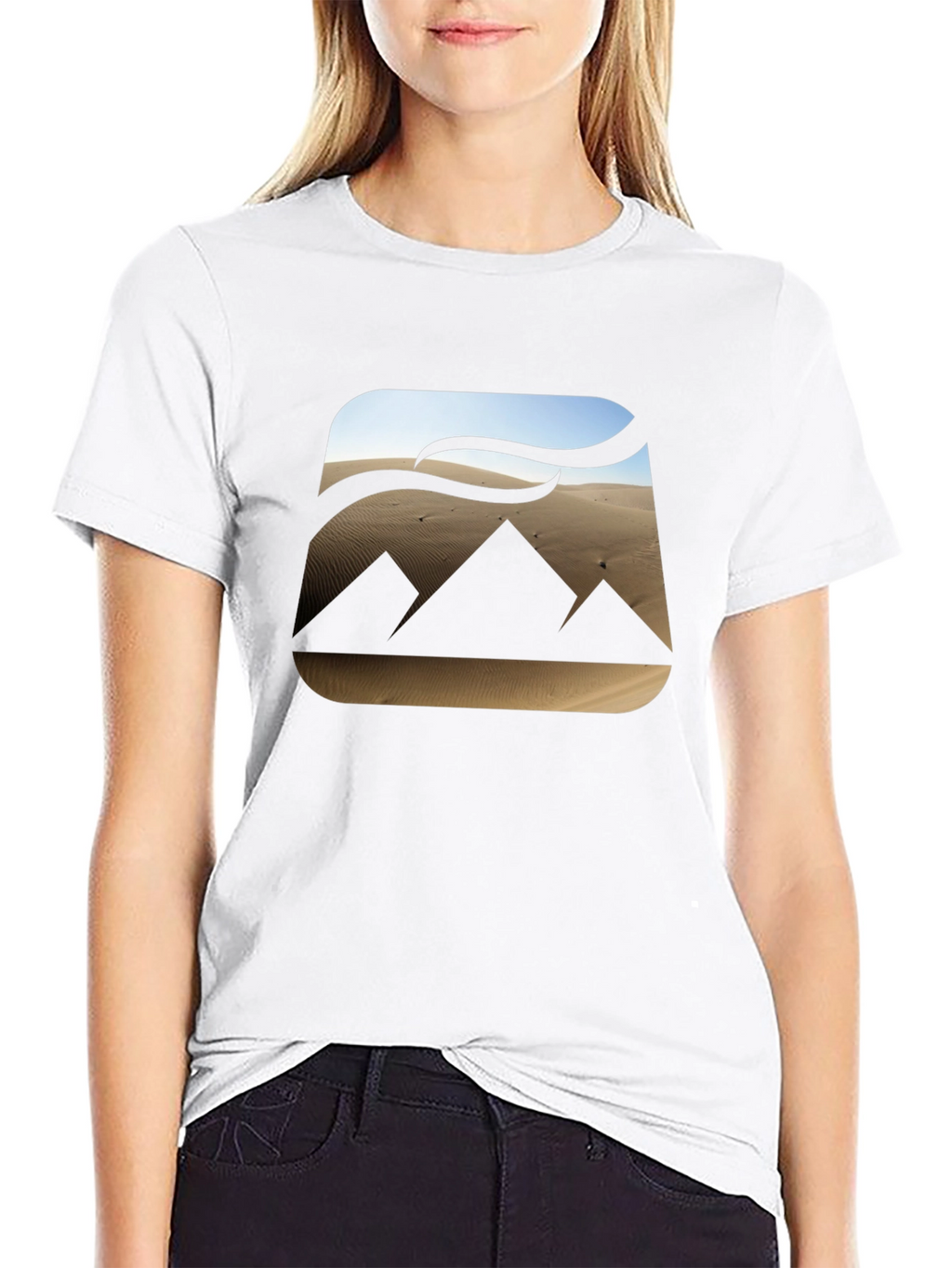 Desert Pyramid Graphic Tee - Mens Black T-Shirt