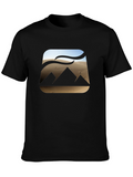 Desert Pyramid Graphic Tee - Mens Black T-Shirt