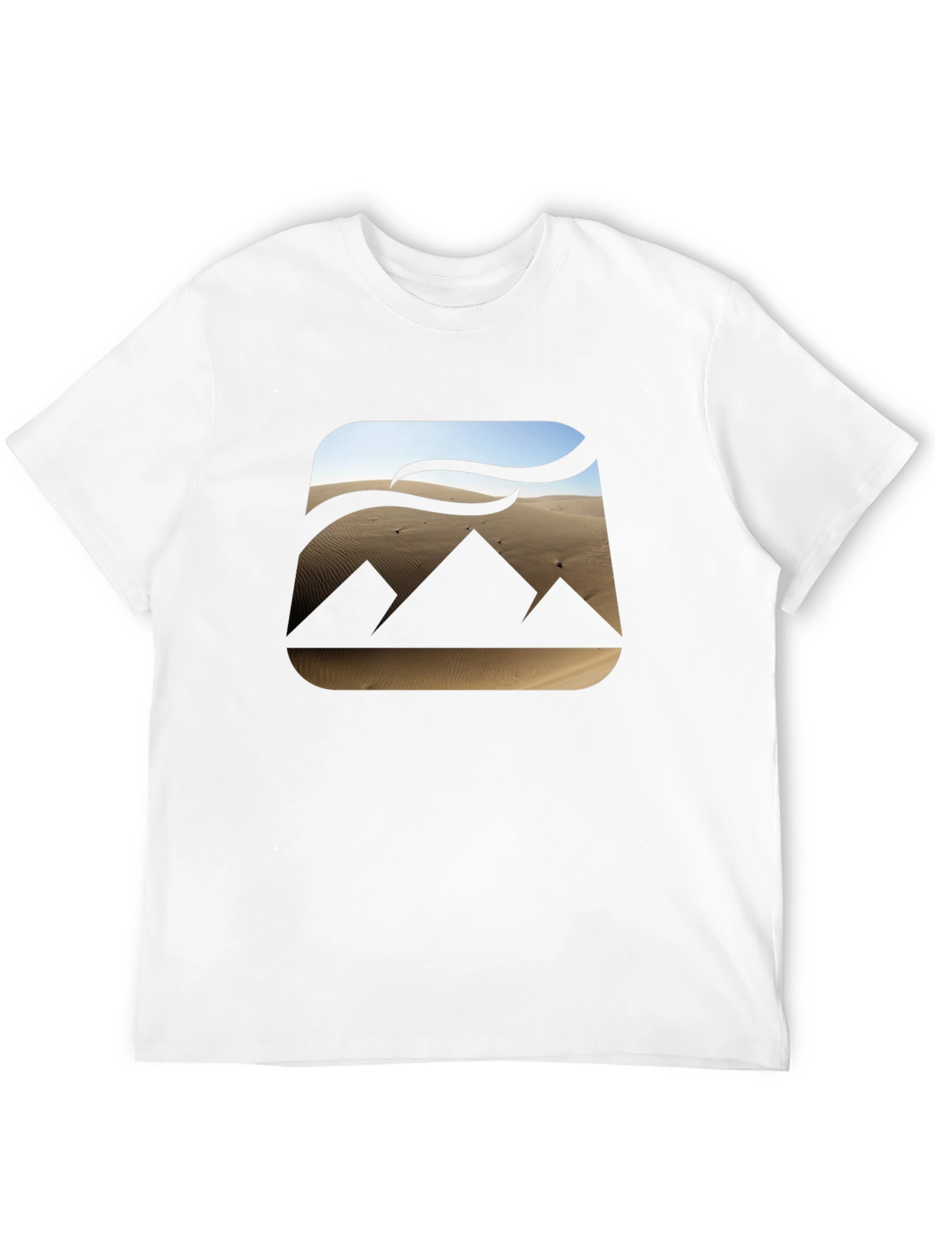 Desert Pyramid Graphic Tee - Mens Black T-Shirt