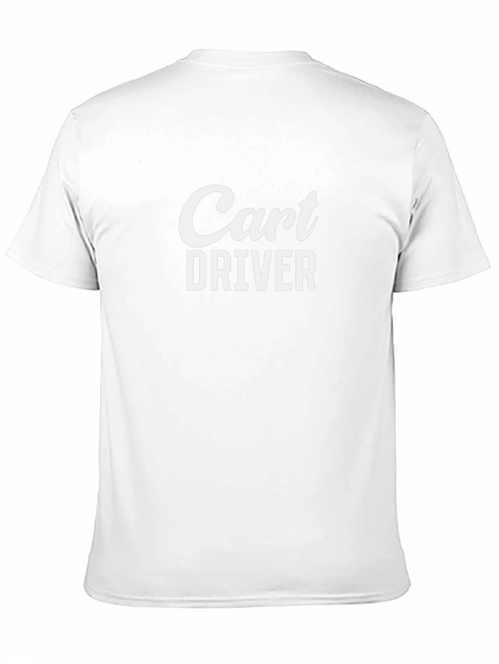 Cart Driver Tee - Black Cotton Graphic T-Shirt