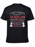 Violin Player T-Shirt - Eat Sleep People Funny Tee
