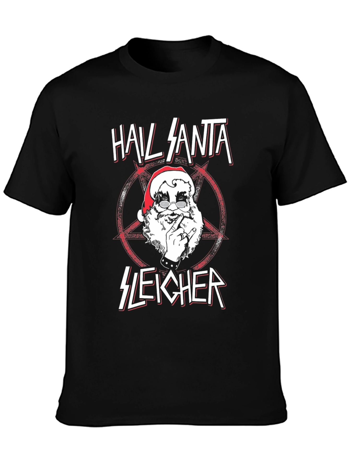 Hail Santa Sleigher Graphic T-Shirt