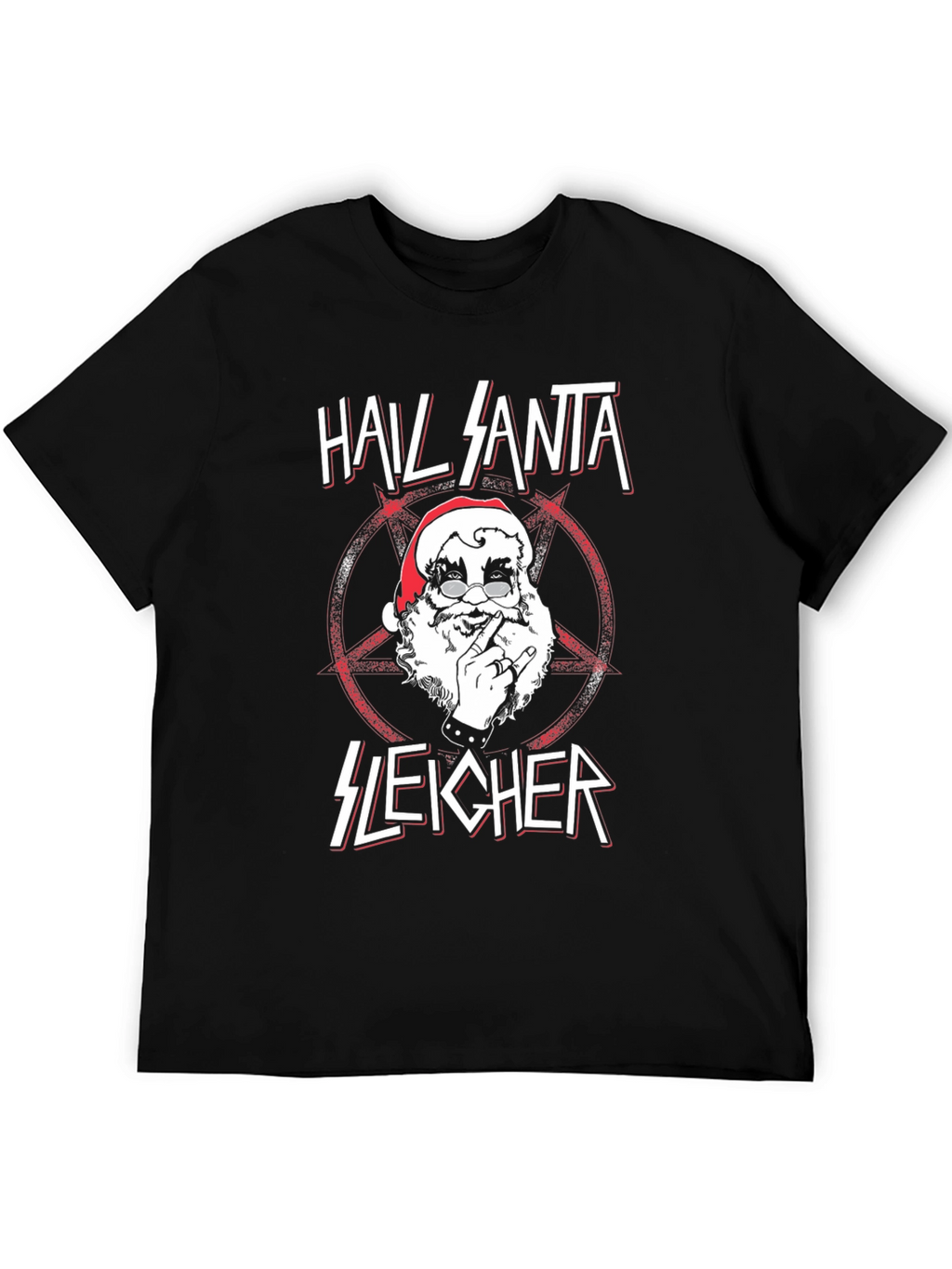 Hail Santa Sleigher Graphic T-Shirt