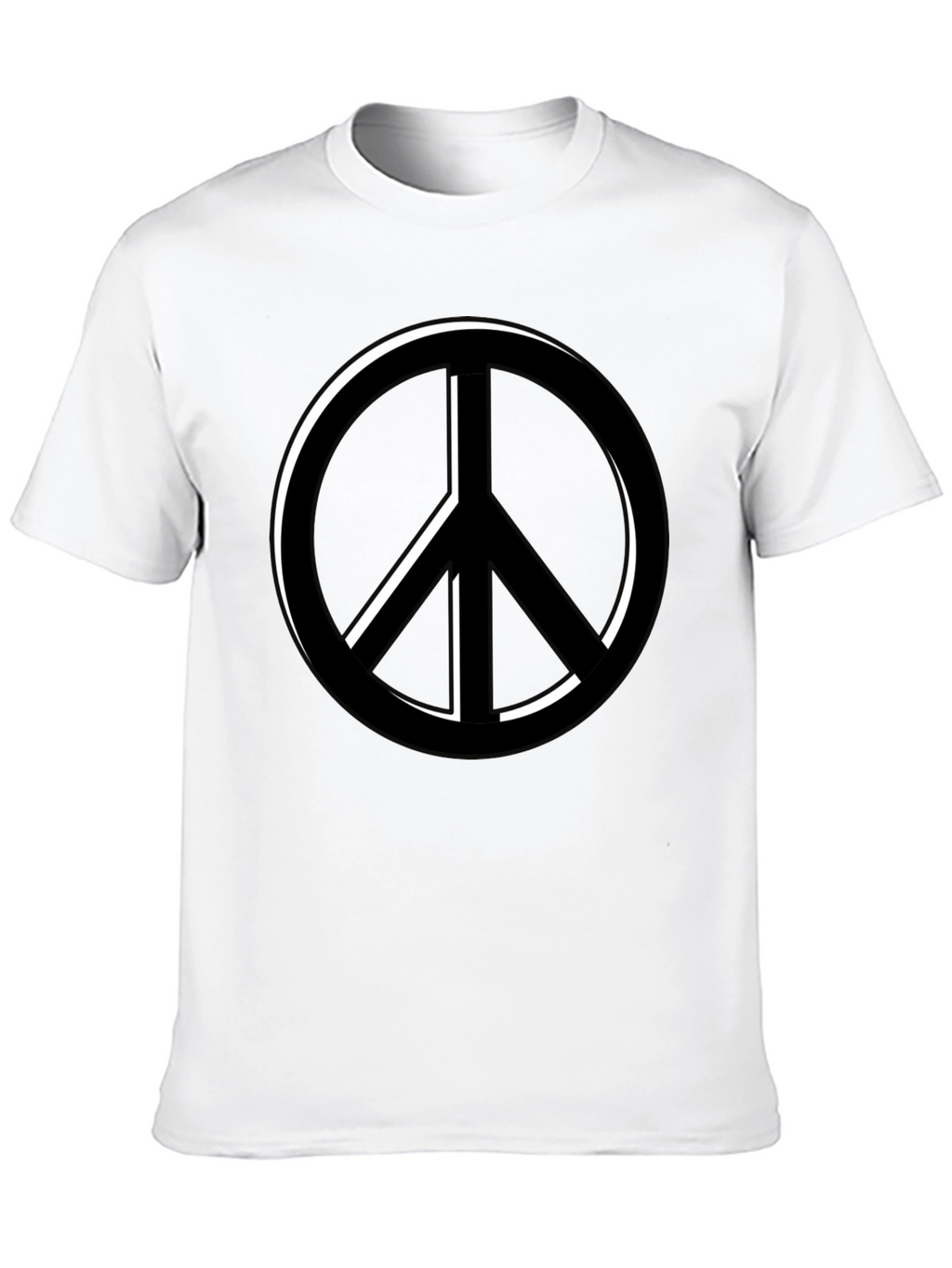 Peace Symbol Black T-Shirt - Relaxed Fit