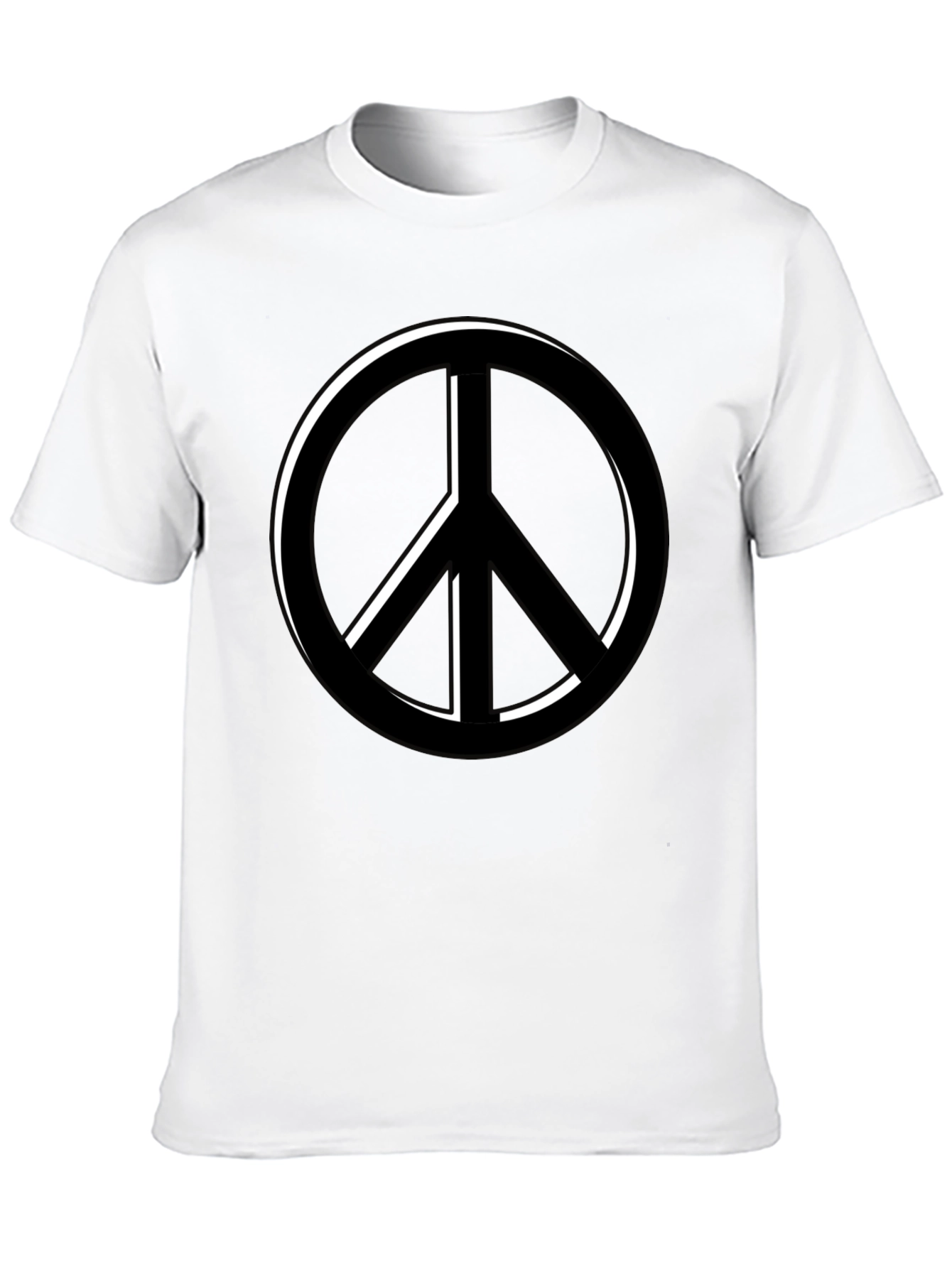Peace Symbol Black T-Shirt - Relaxed Fit