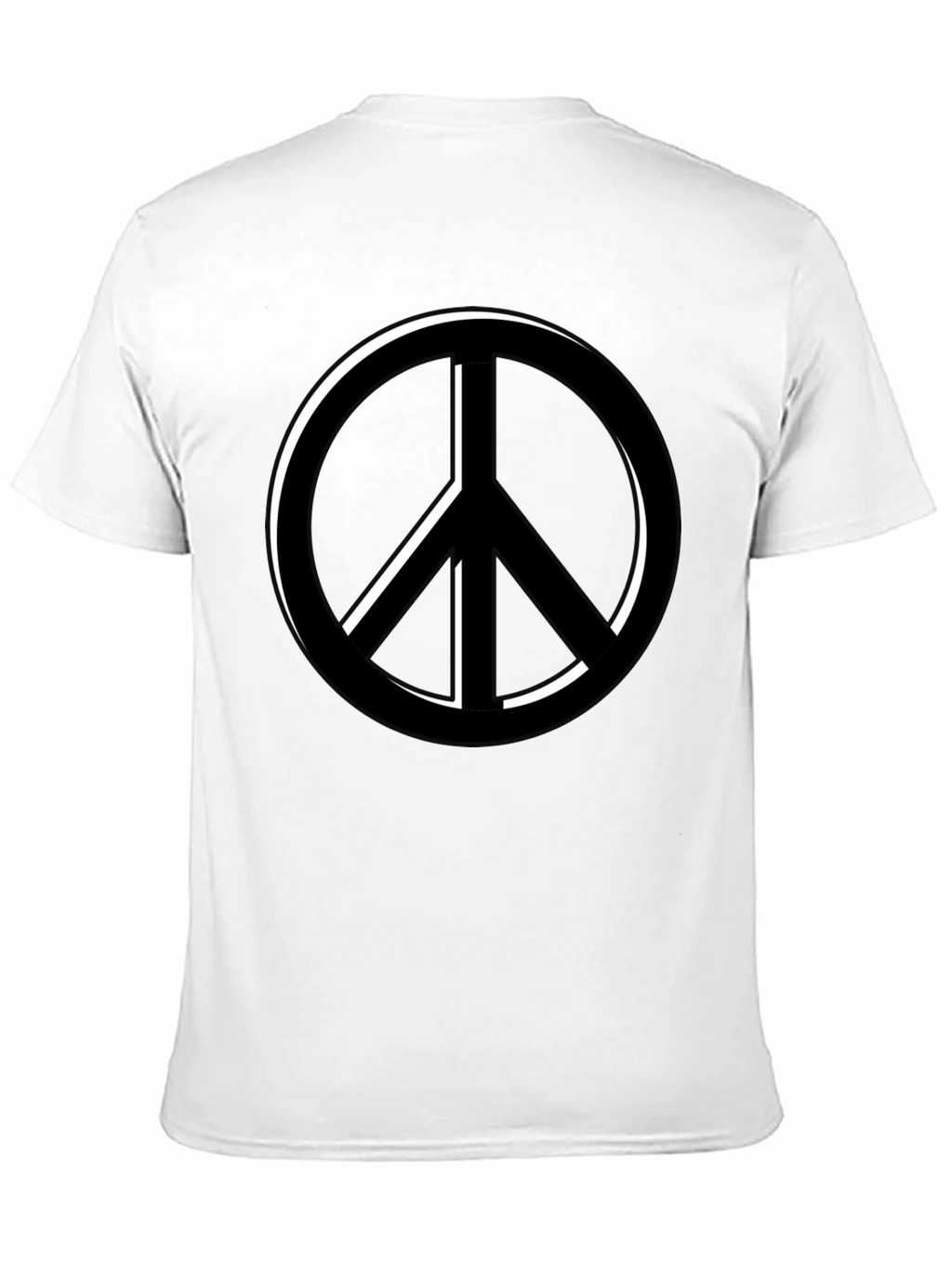 Peace Symbol Black T-Shirt - Relaxed Fit