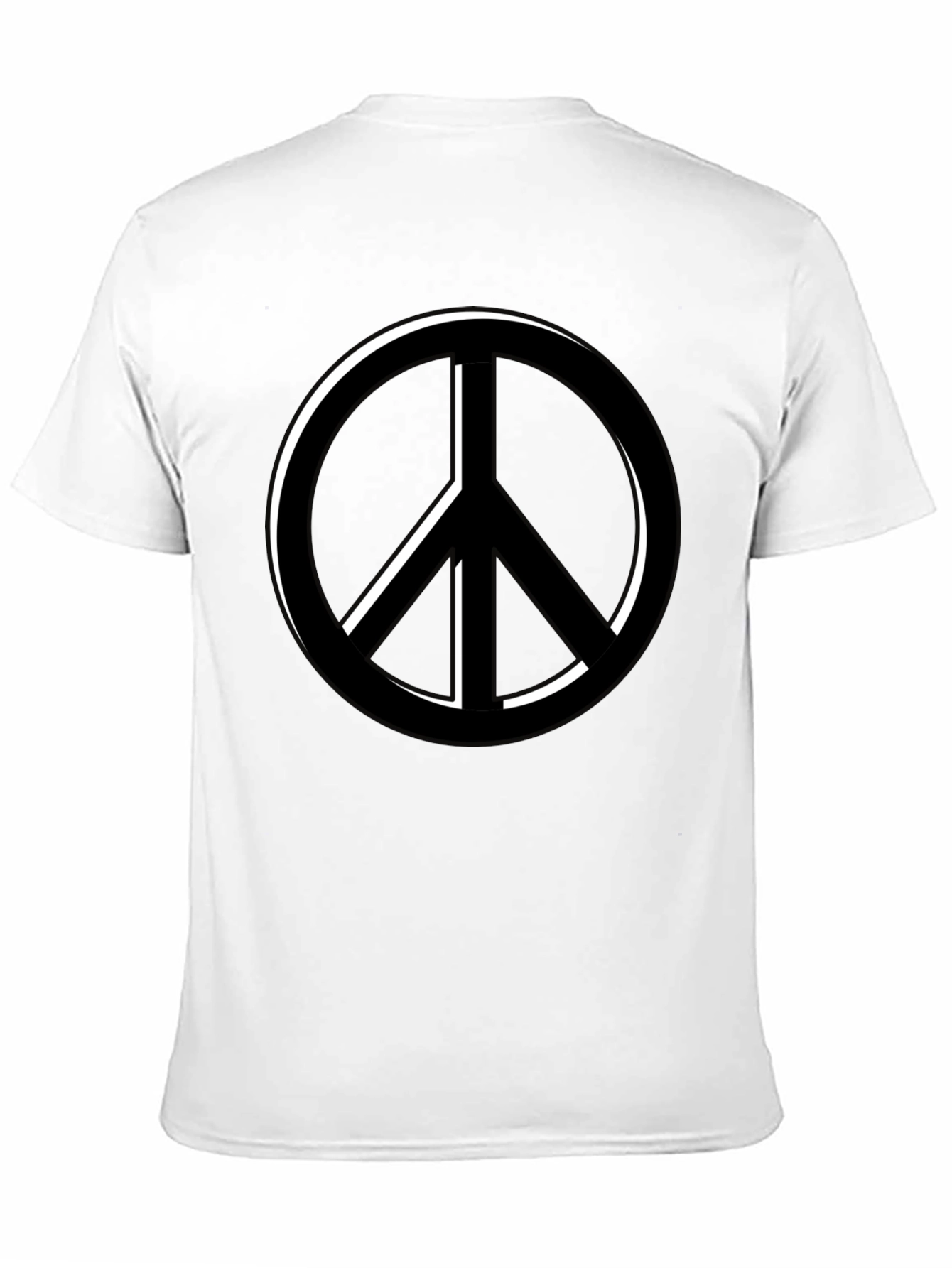 Peace Symbol Black T-Shirt - Relaxed Fit