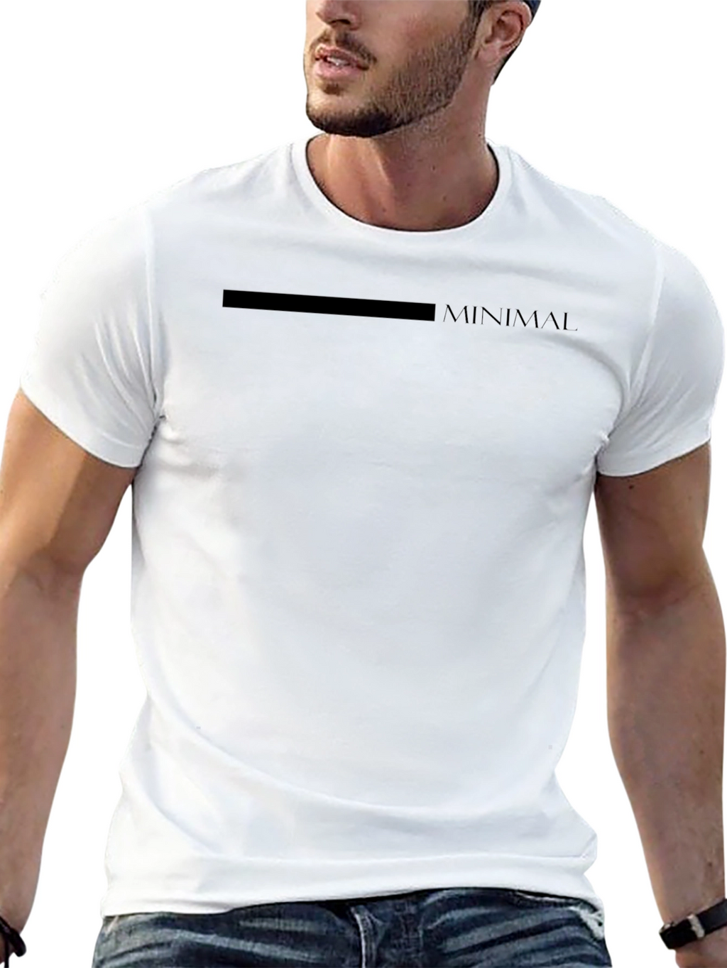 Minimalist Black T-Shirt | Modern Graphic Tee