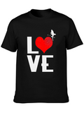 Love Fairy Graphic Tee - Black Cotton Blend Shirt