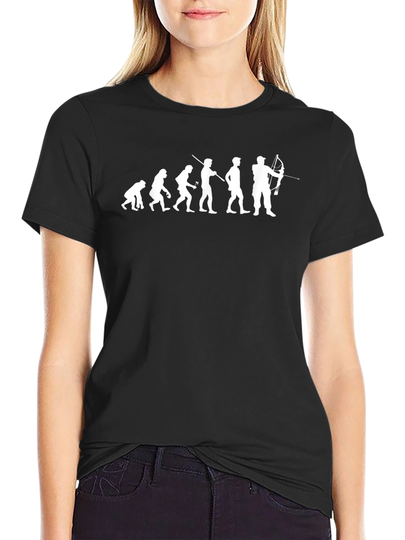 Evolution of Archer Black T-Shirt