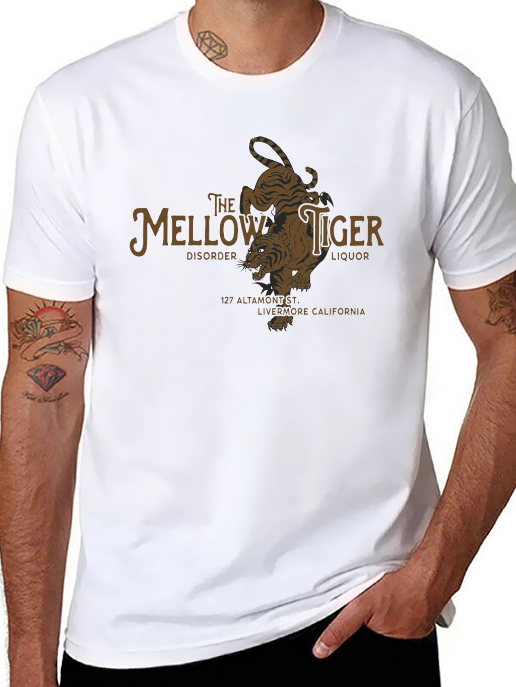 The Mellow Tiger Black T-Shirt