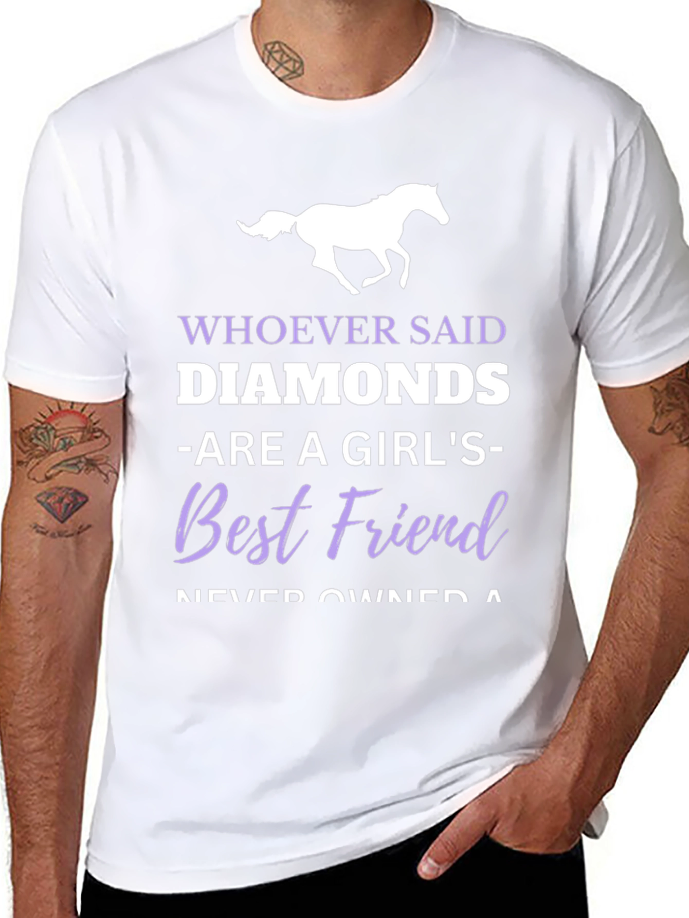 Horse Lover T-Shirt - Diamonds Best Friend