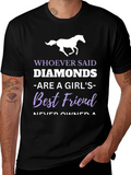 Horse Lover T-Shirt - Diamonds Best Friend