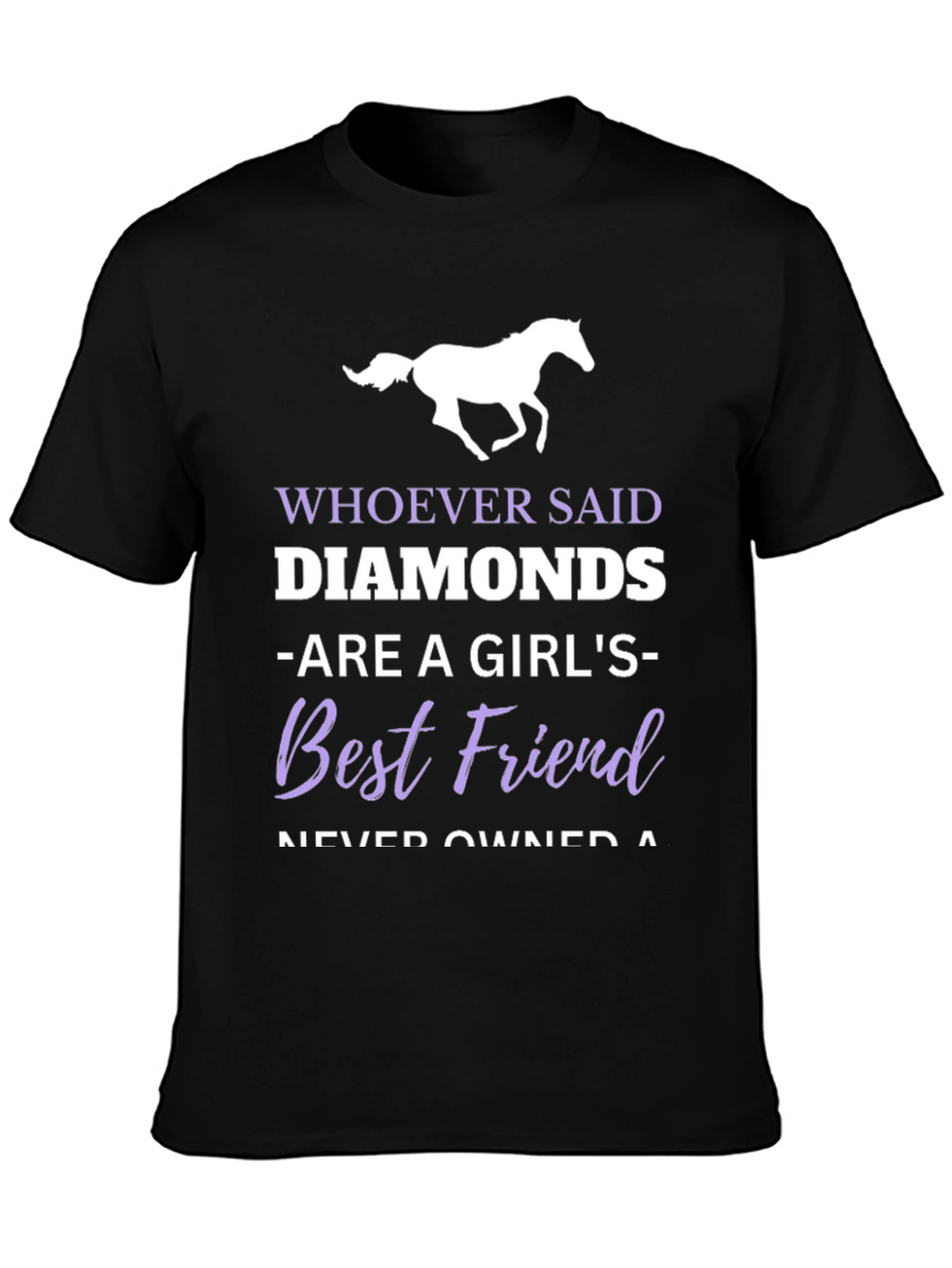 Horse Lover T-Shirt - Diamonds Best Friend