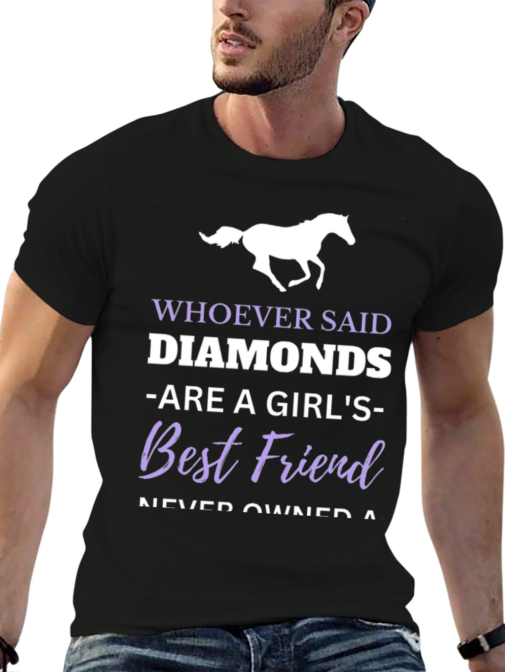 Horse Lover T-Shirt - Diamonds Best Friend