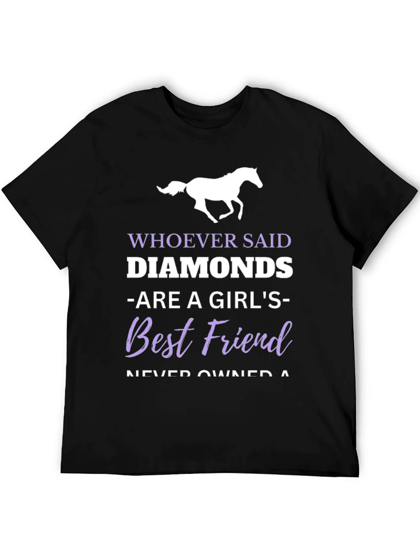 Horse Lover T-Shirt - Diamonds Best Friend