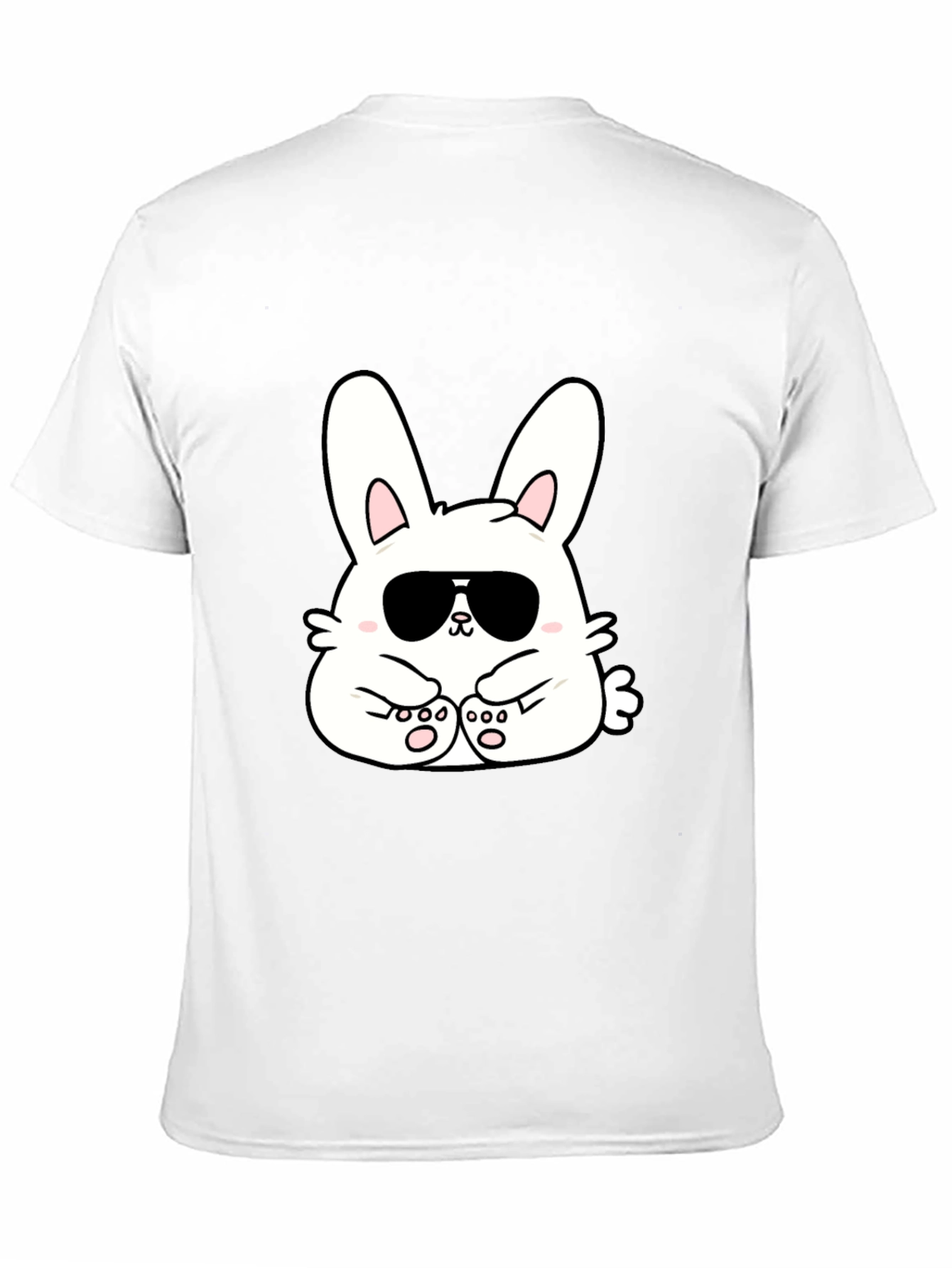 Cool Bunny T-Shirt - Black Cotton Blend
