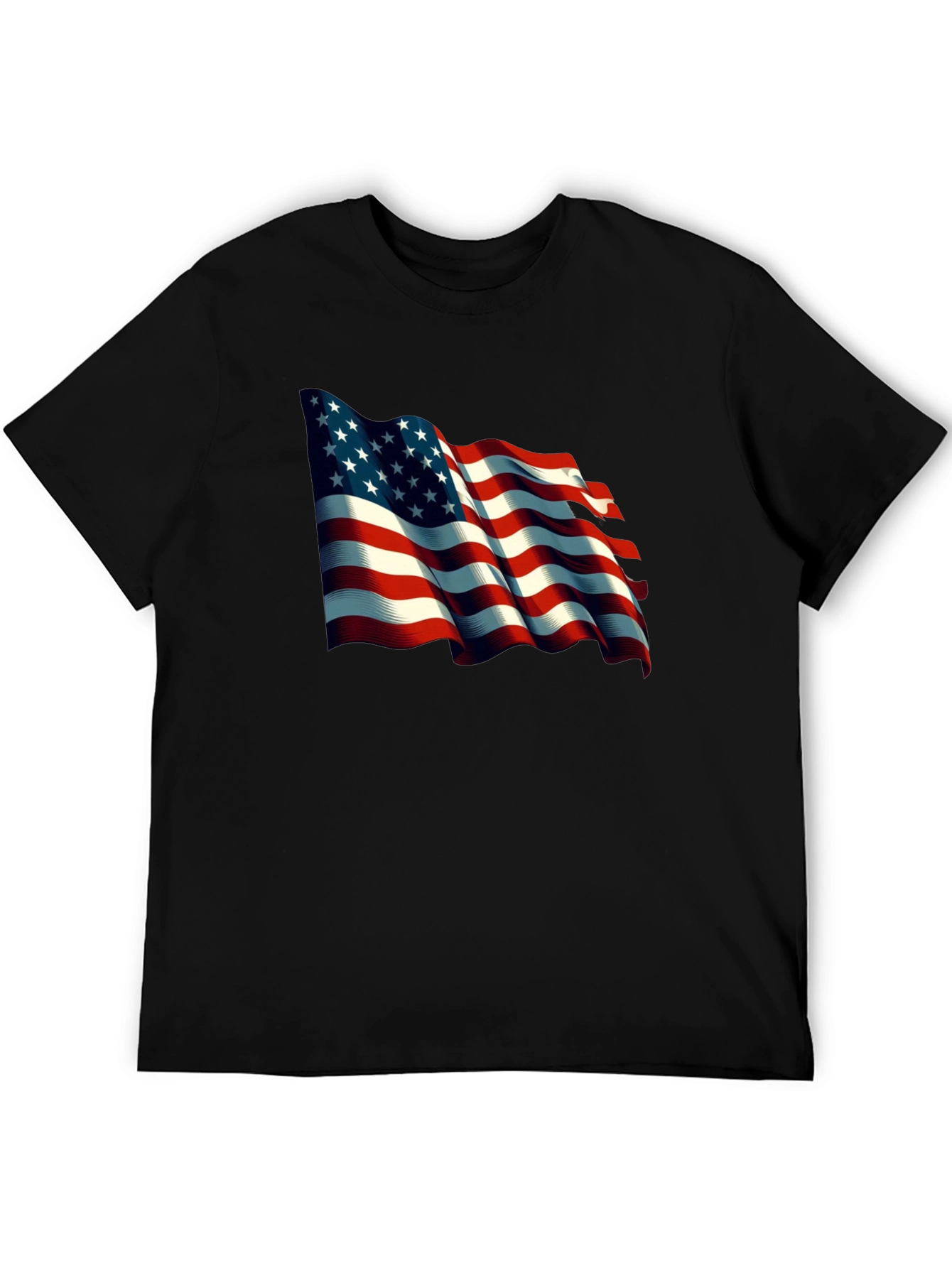 American Flag Graphic T-Shirt Patriotic USA Tee