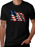 American Flag Graphic T-Shirt Patriotic USA Tee