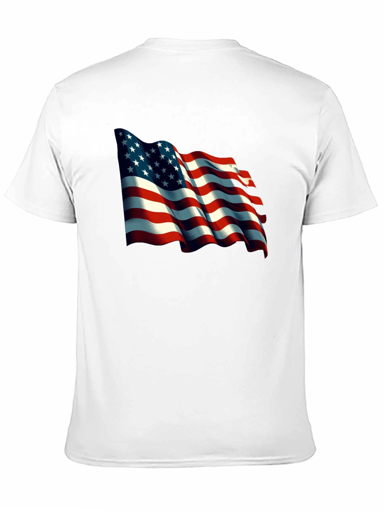 American Flag Graphic T-Shirt Patriotic USA Tee