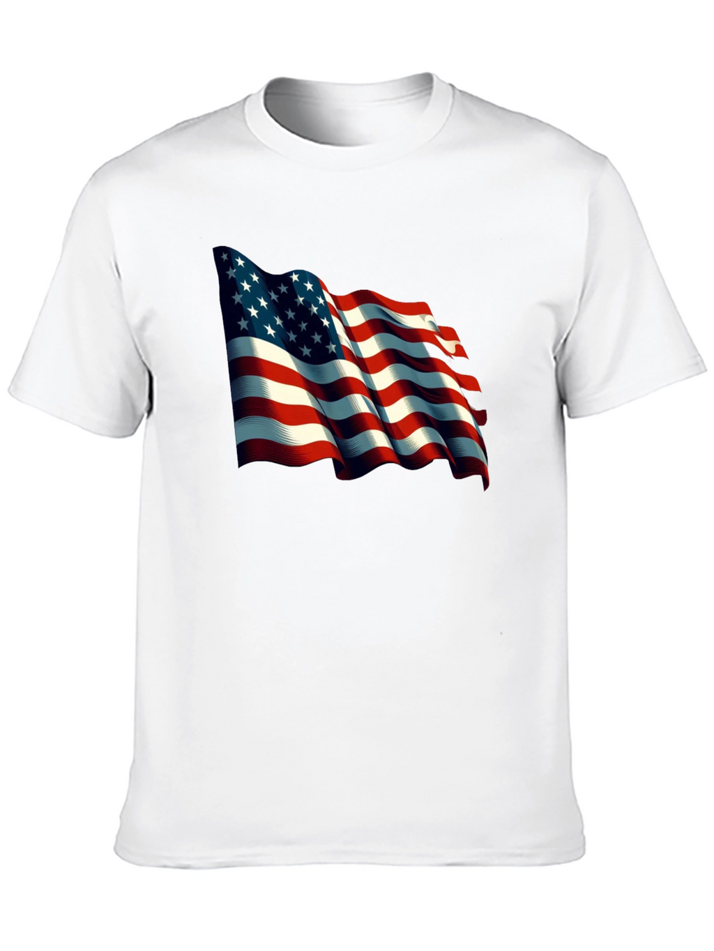 American Flag Graphic T-Shirt Patriotic USA Tee