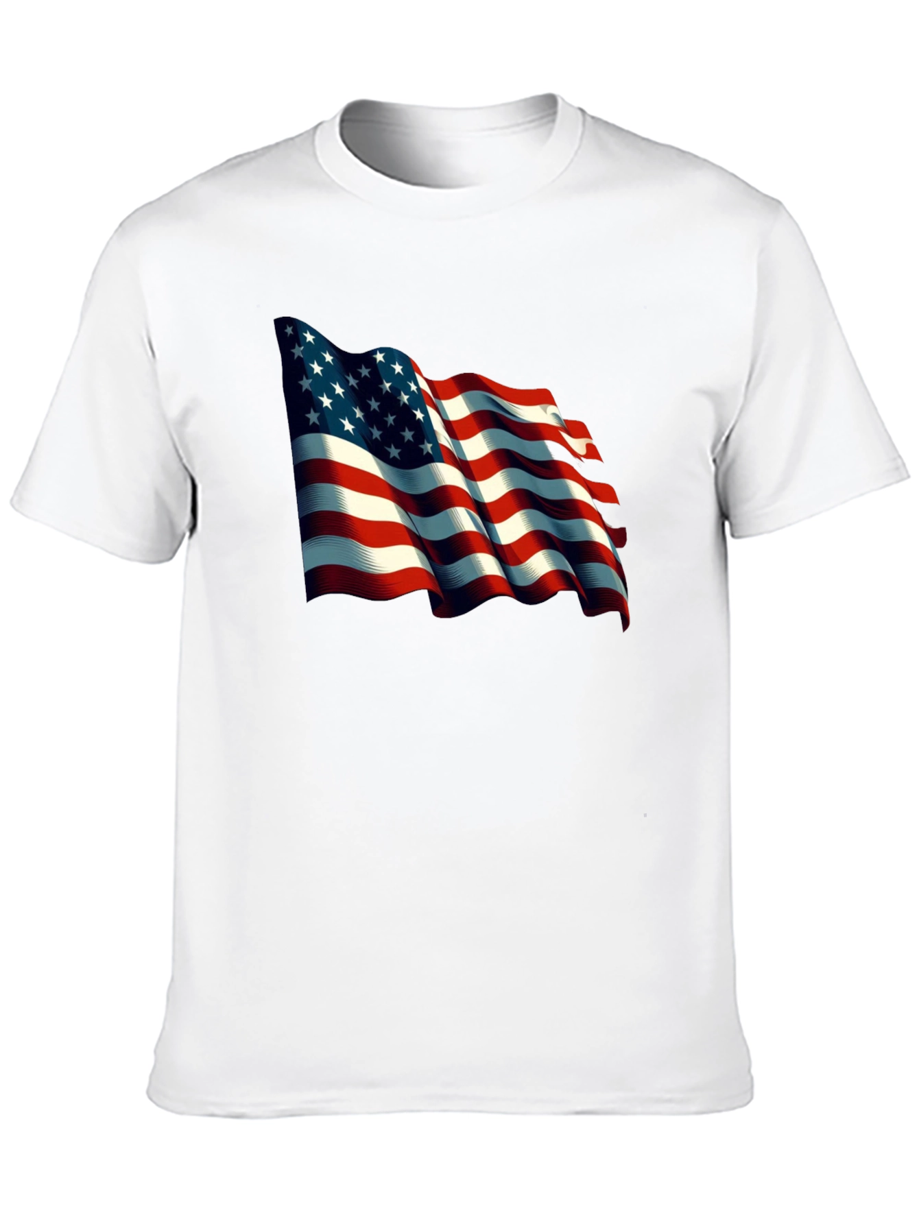 American Flag Graphic T-Shirt Patriotic USA Tee