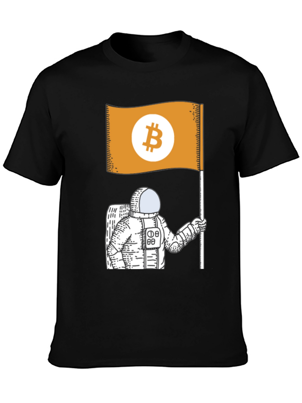Bitcoin Astronaut T-Shirt - Crypto Design