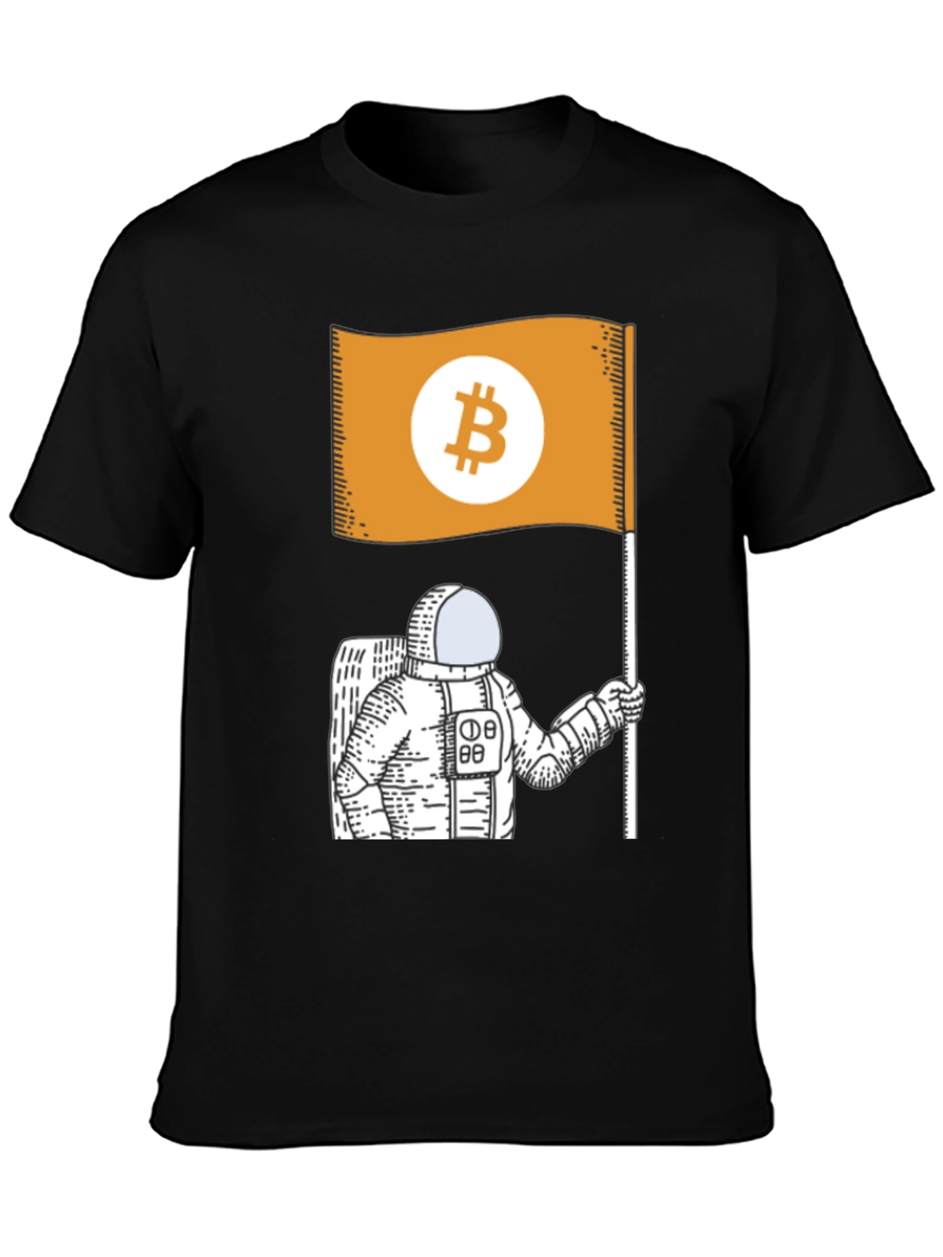 Bitcoin Astronaut T-Shirt - Crypto Design