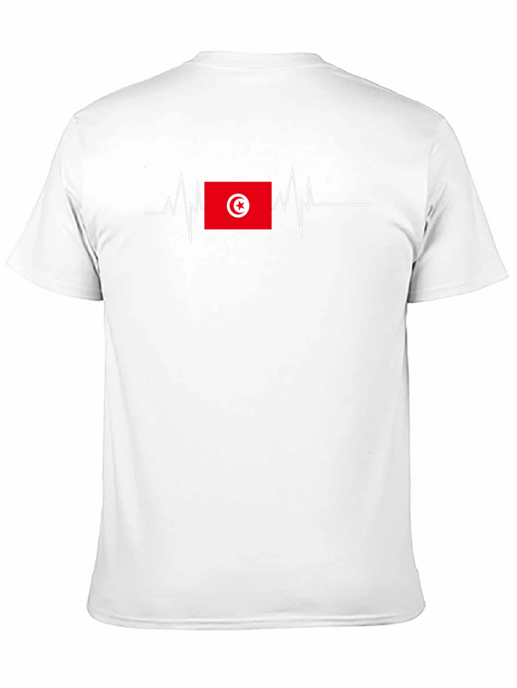 Tunisia Flag Heartbeat T-Shirt