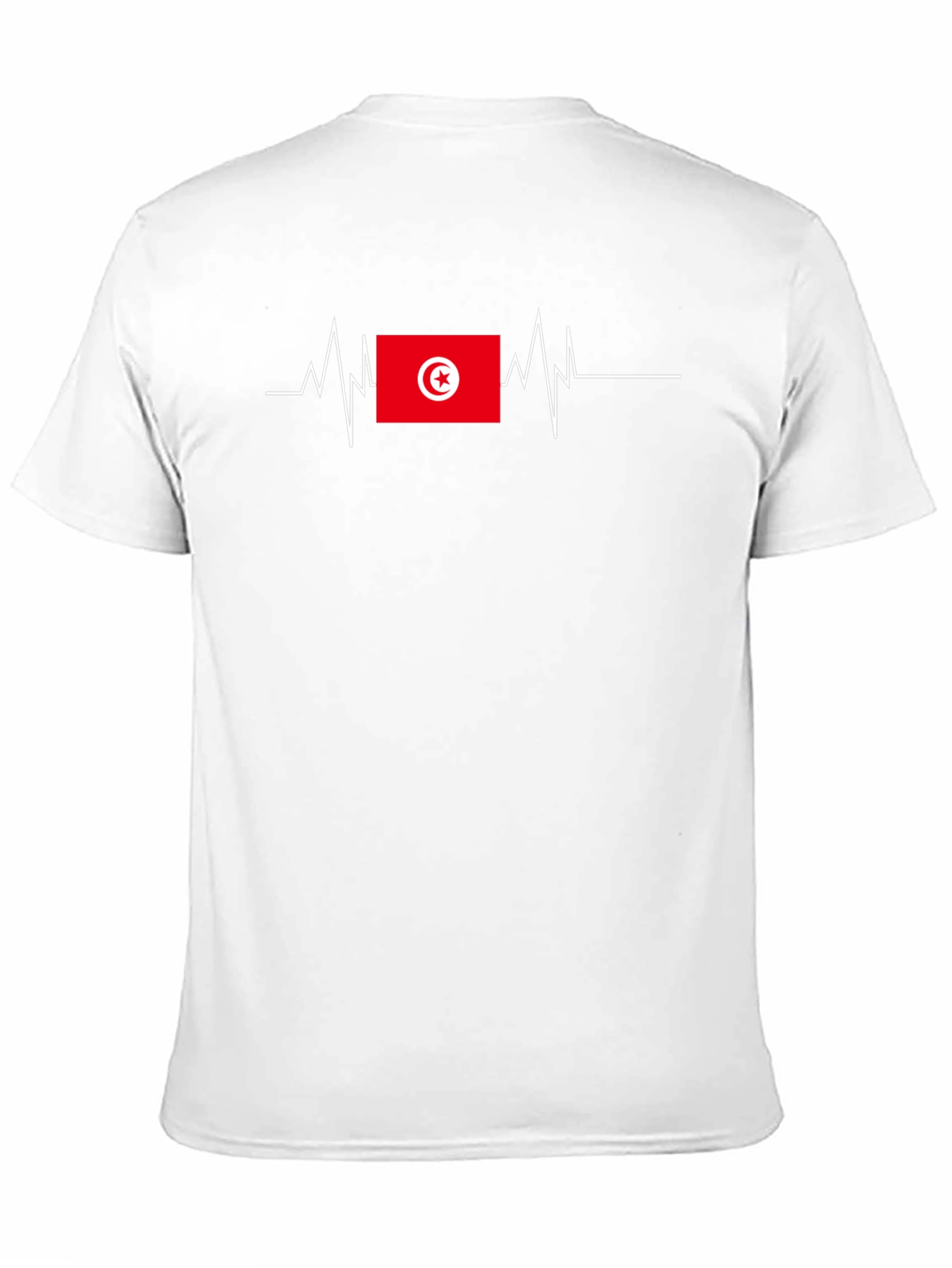 Tunisia Flag Heartbeat T-Shirt