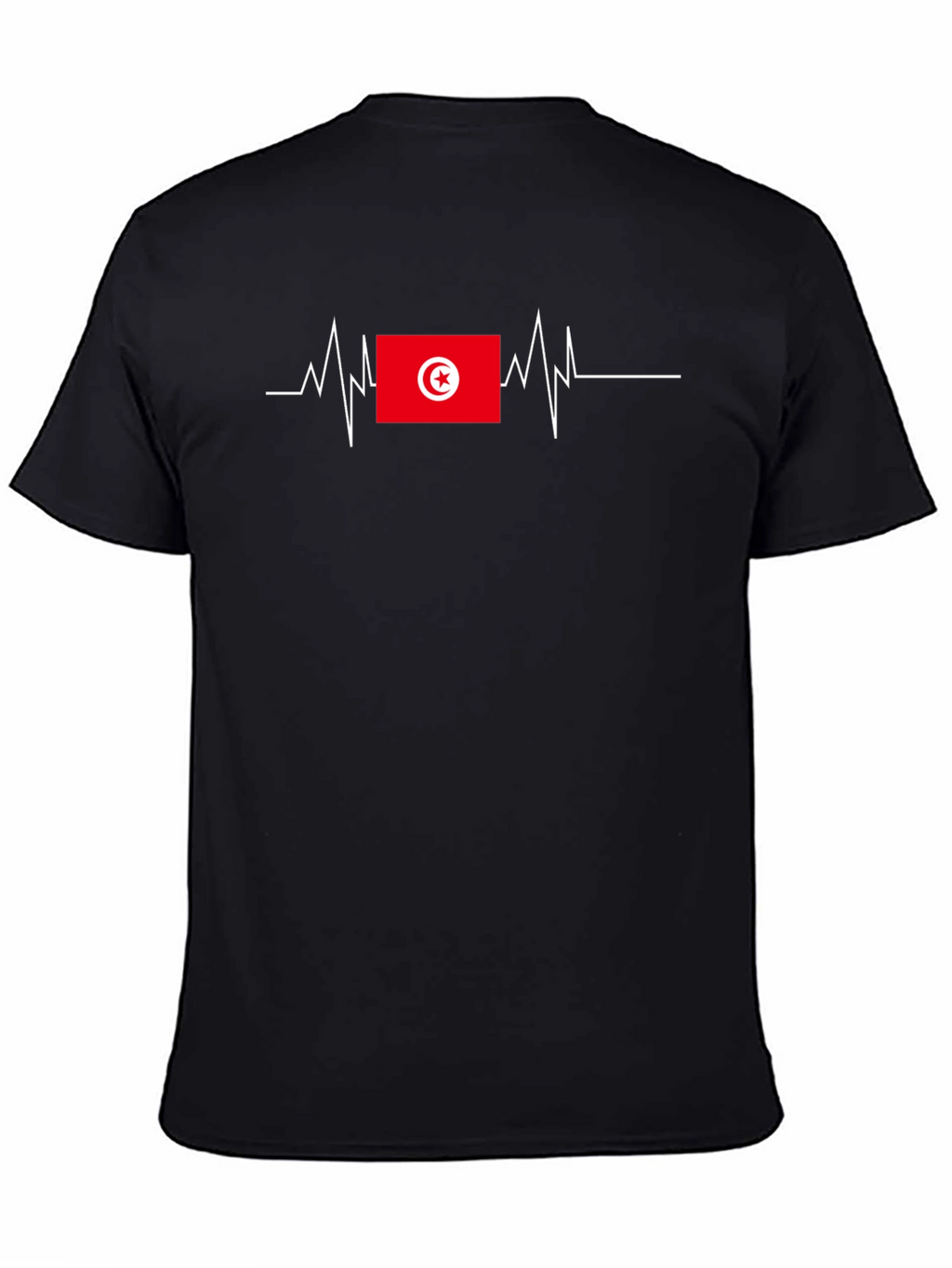 Tunisia Flag Heartbeat T-Shirt