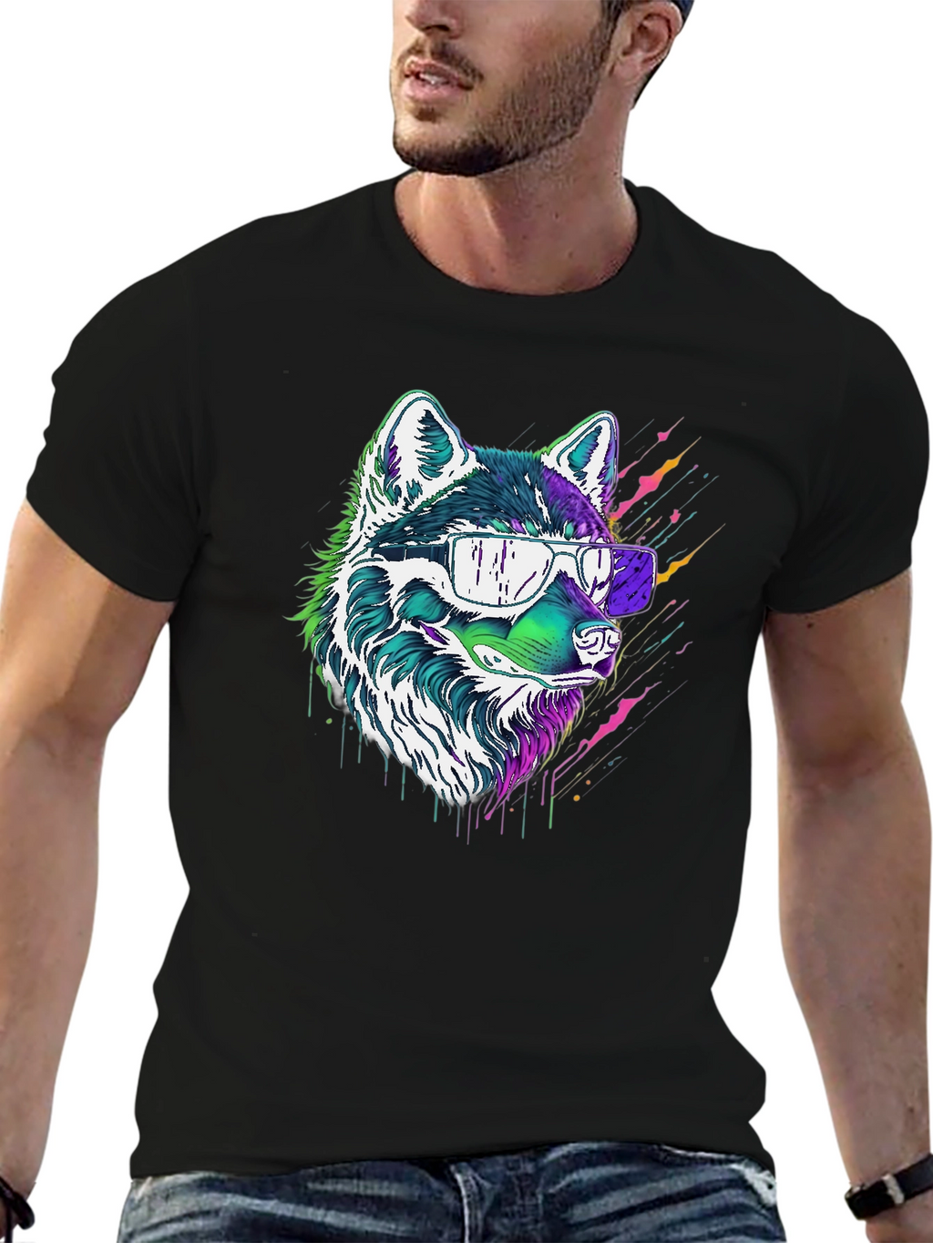 Cool Wolf Graphic Tee - Stylish Streetwear