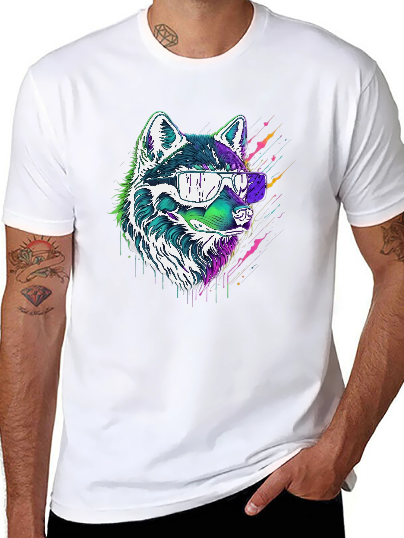 Cool Wolf Graphic Tee - Stylish Streetwear