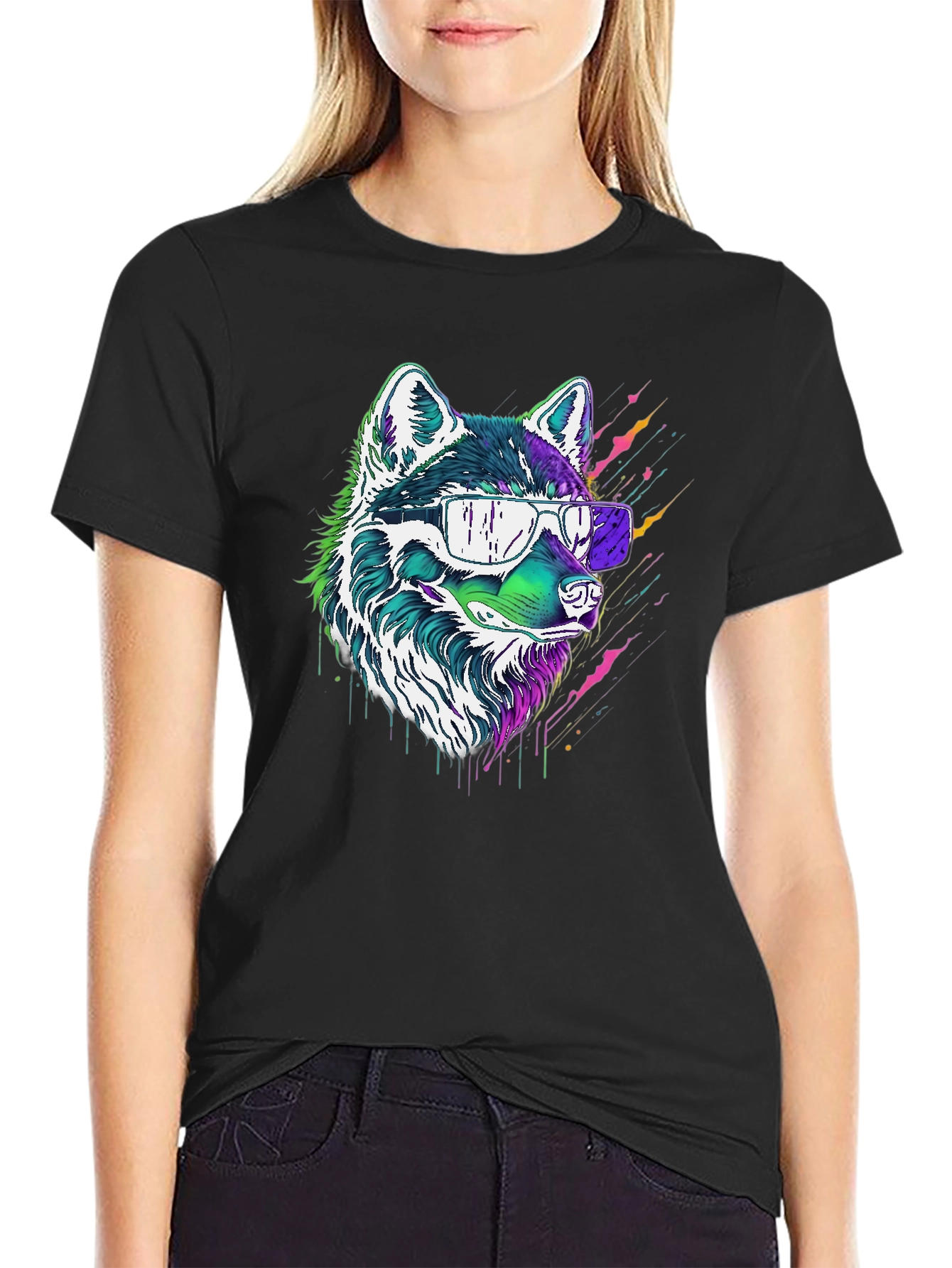 Cool Wolf Graphic Tee - Stylish Streetwear