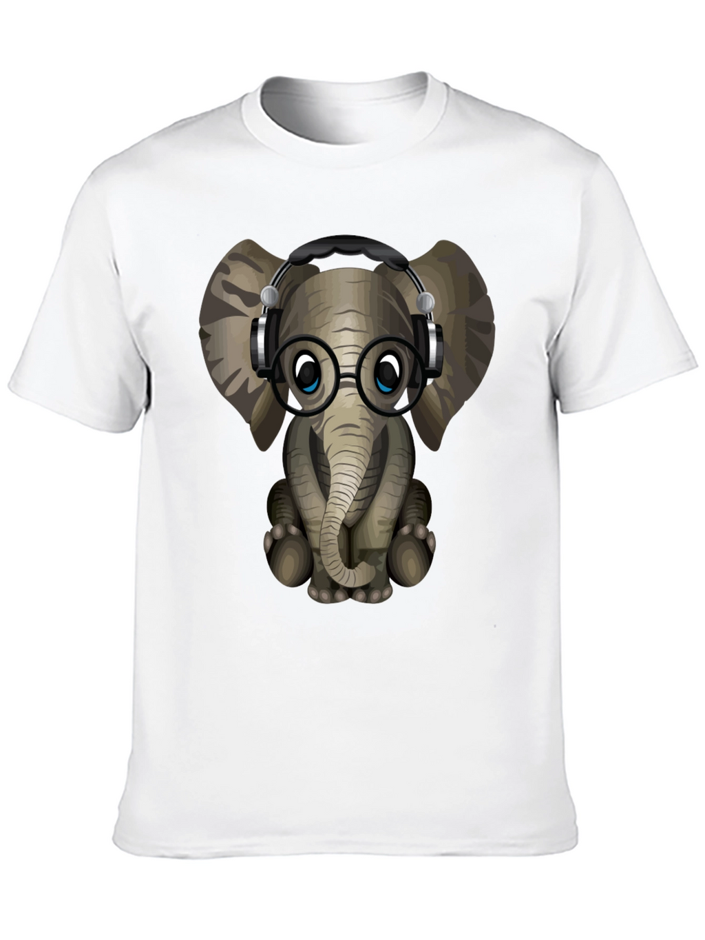 Geek Elephant Graphic Tee - Cool Animal T-Shirt