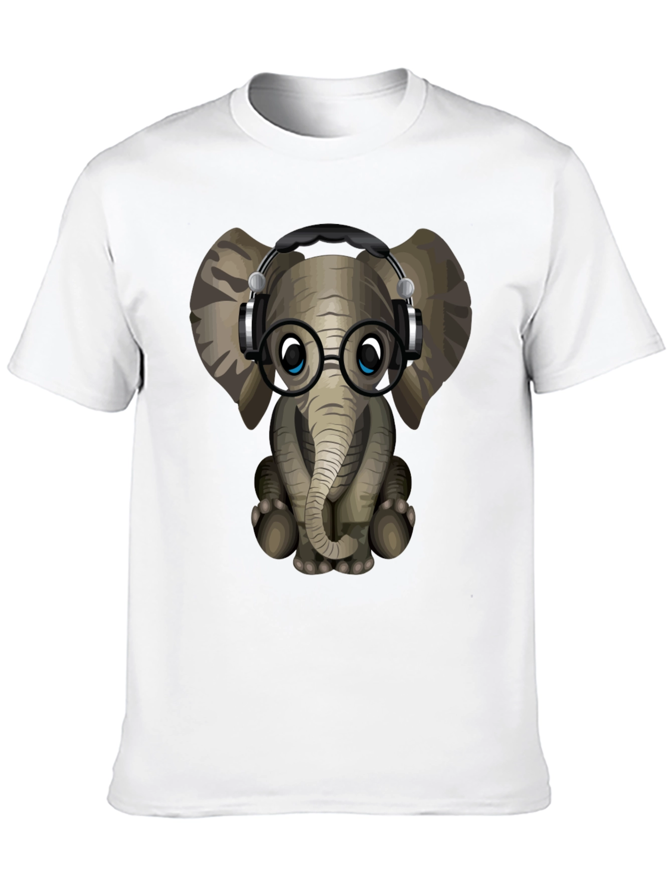 Geek Elephant Graphic Tee - Cool Animal T-Shirt