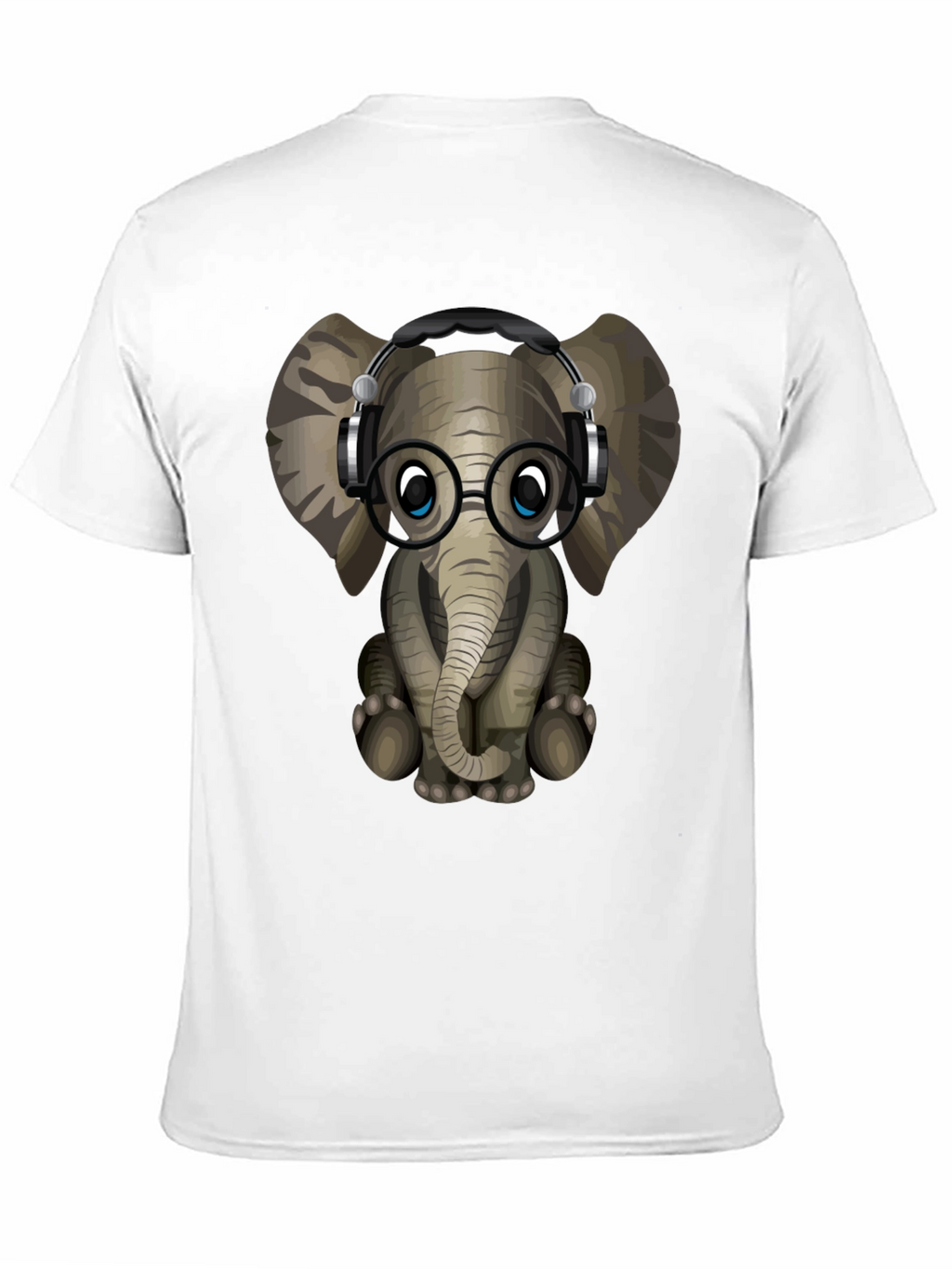 Geek Elephant Graphic Tee - Cool Animal T-Shirt
