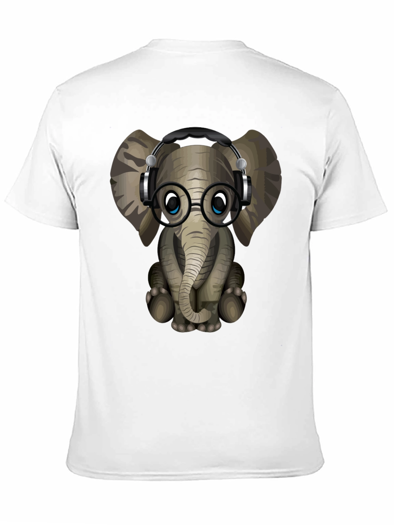 Geek Elephant Graphic Tee - Cool Animal T-Shirt
