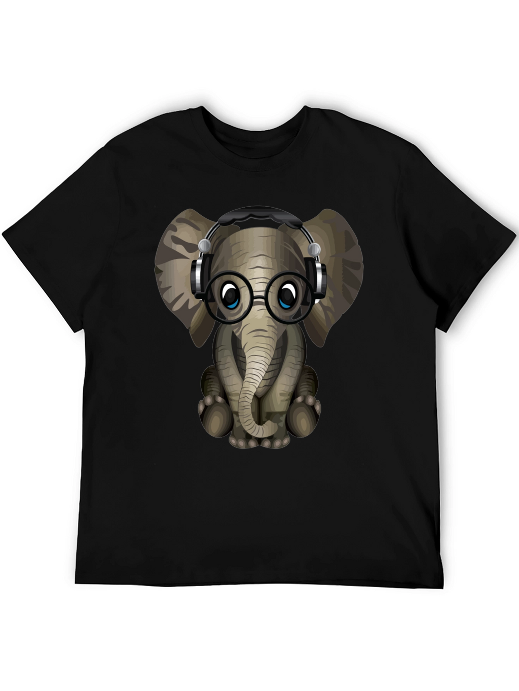 Geek Elephant Graphic Tee - Cool Animal T-Shirt